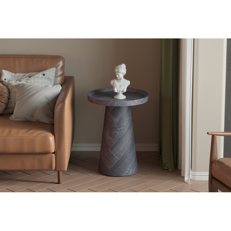 Table d’appoint ronde en MDF finition...