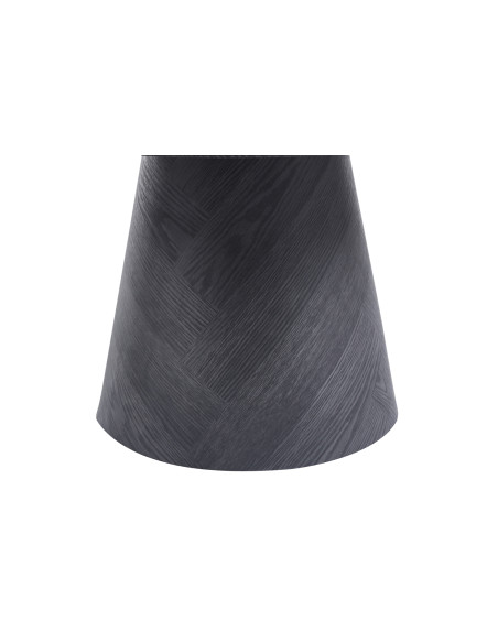 Table basse ronde en MDF finition gris foncé 80 x 80 x 47 cm Manus