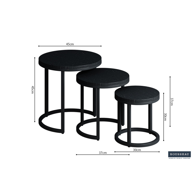 Tables basses gigognes rondes en...