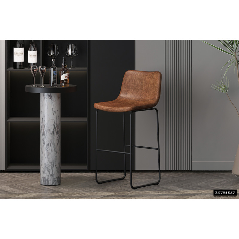 Tabouret de bar en revêtement PU...