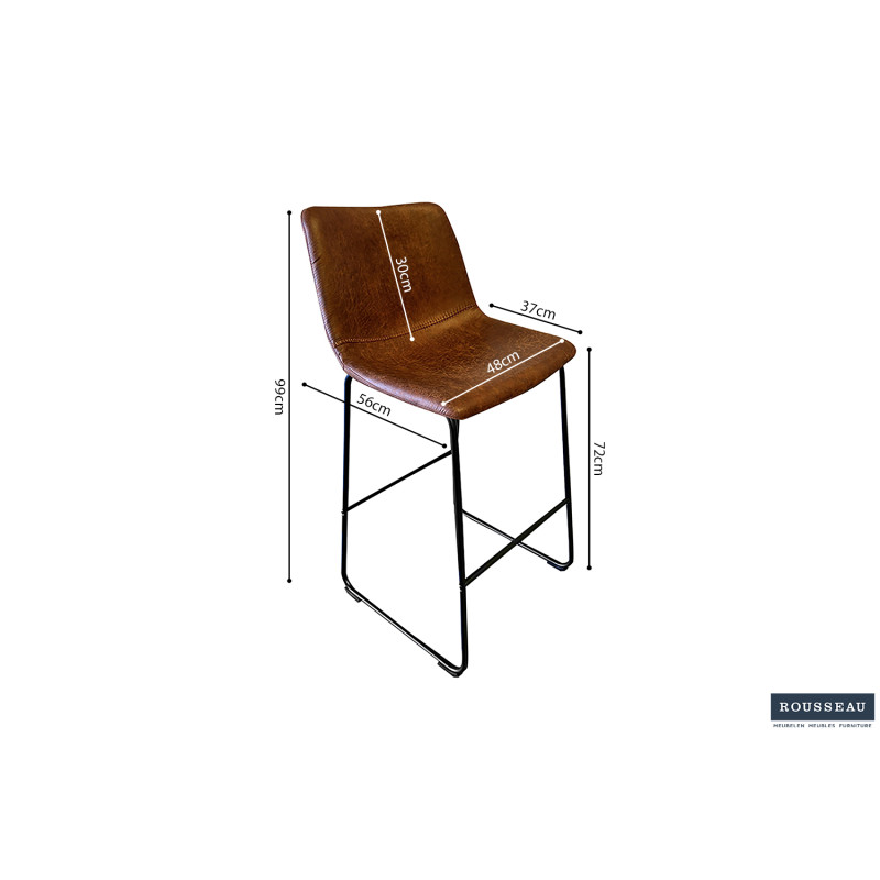 Tabouret de bar en revêtement PU...