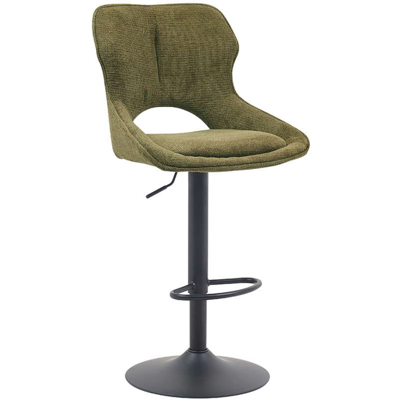 Tabouret de bar réglable en tissu...