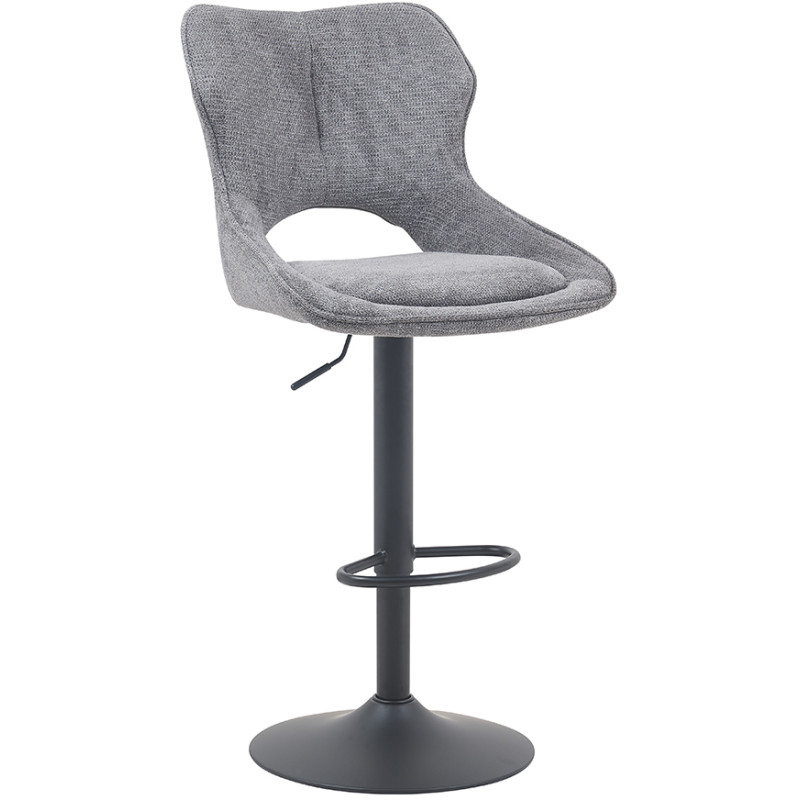 Tabouret de bar réglable en tissu...