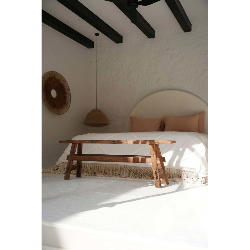 Banc en teck naturel 150 x 22 x 50 cm...