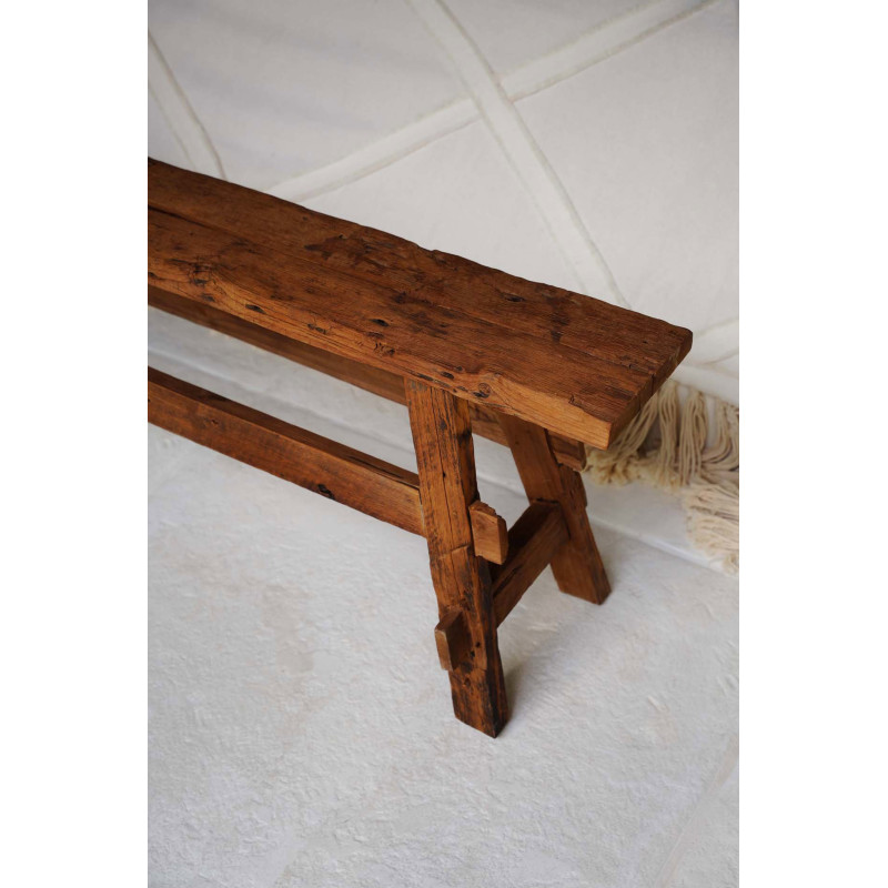 Banc en teck naturel 150 x 22 x 50 cm...