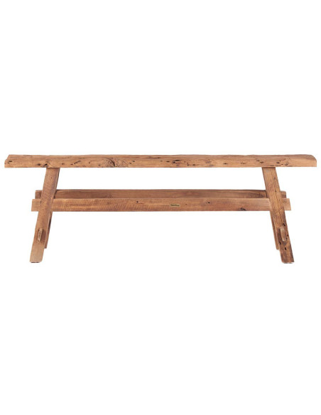 Banc en teck naturel 150 x 22 x 50 cm The Beauteous