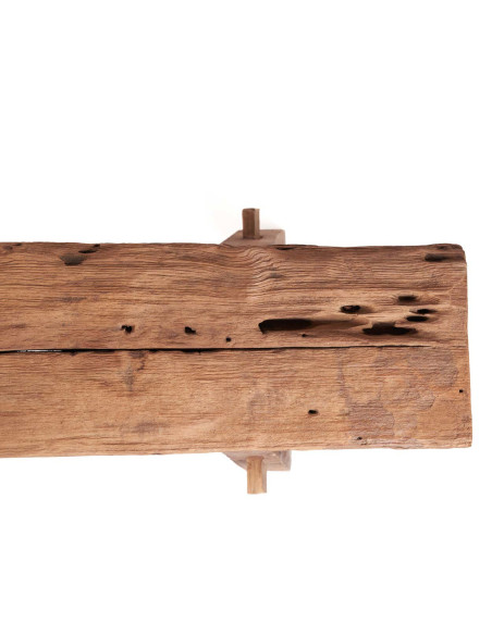 Banc en teck naturel 150 x 22 x 50 cm The Beauteous