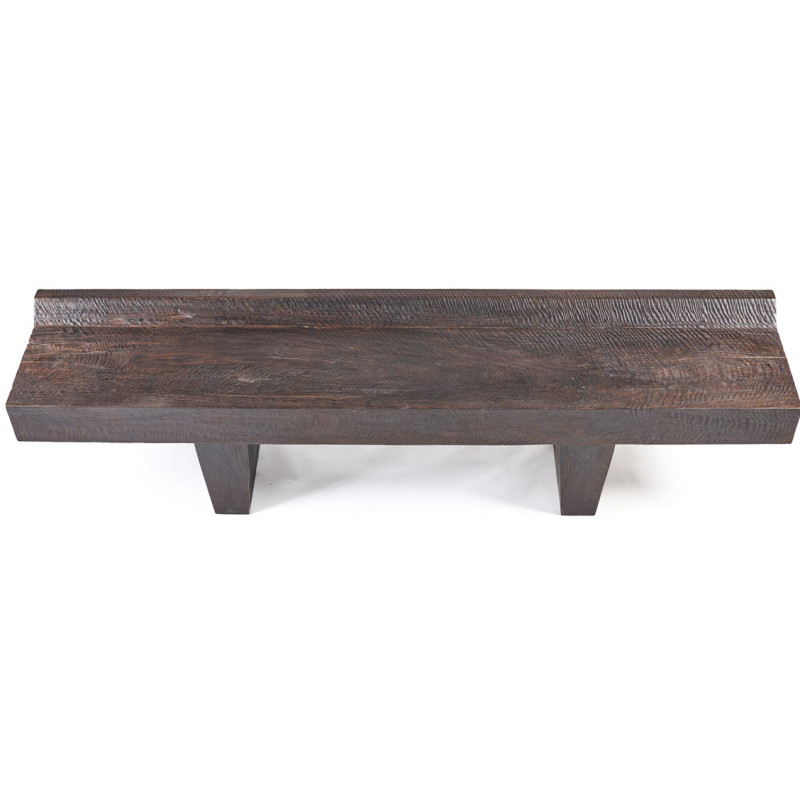 Banc en bois massif finition noyer...