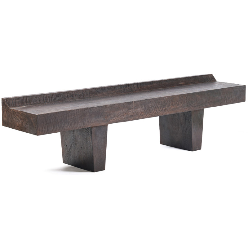 Banc en bois massif finition noyer...