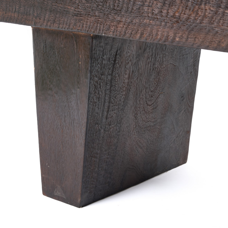 Banc en bois massif finition noyer...