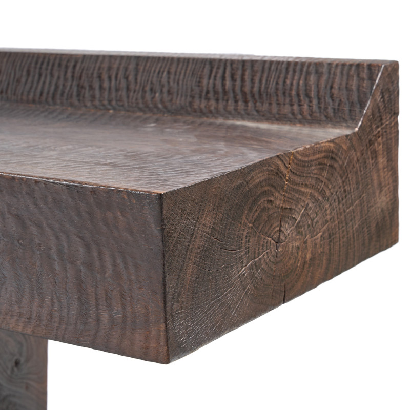 Banc en bois massif finition noyer...