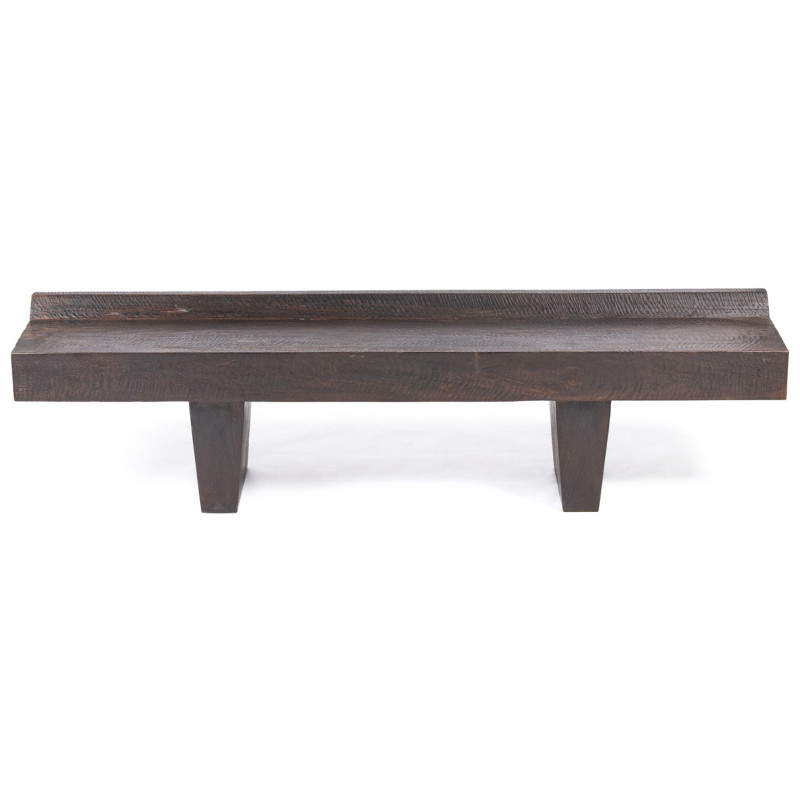 Banc en bois massif finition noyer...