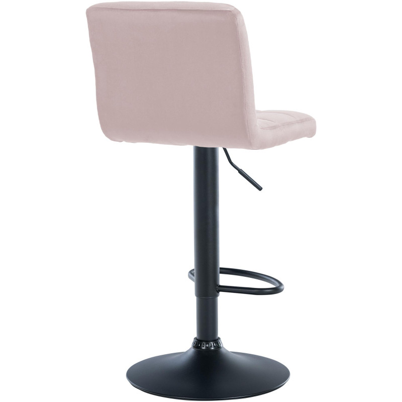 Tabouret de bar réglable en Velours...