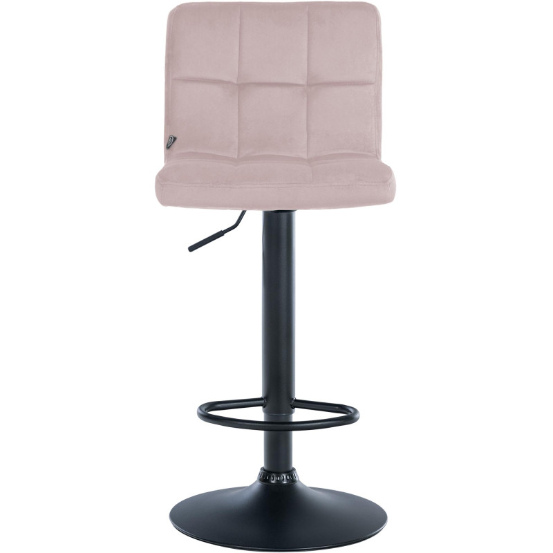 Tabouret de bar réglable en Velours...