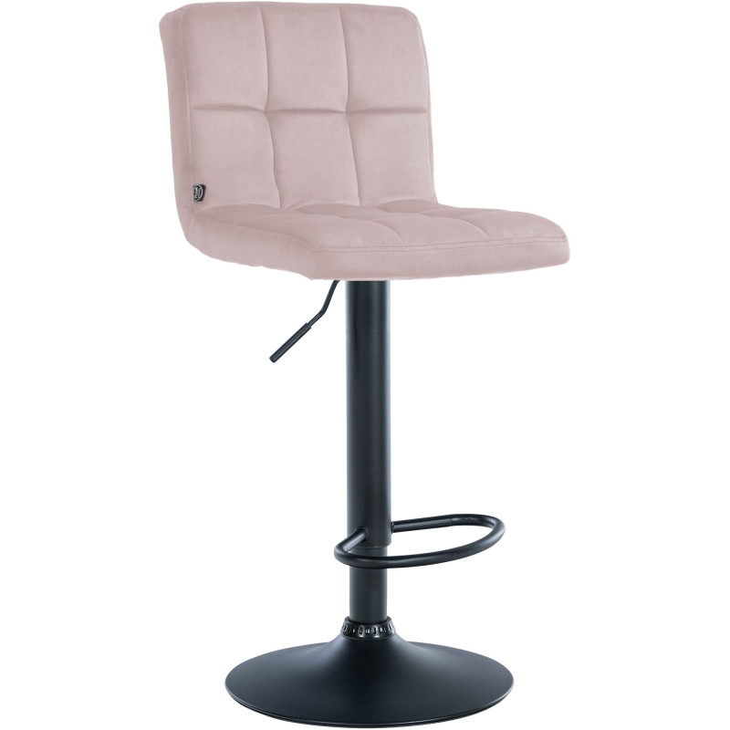 Tabouret de bar réglable en Velours...