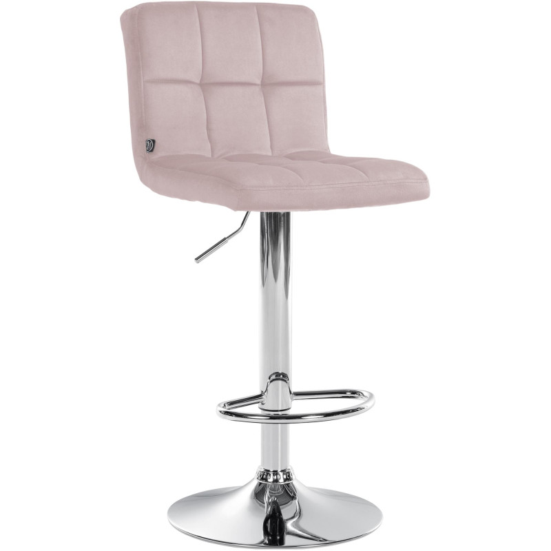 Tabouret de bar réglable en Velours...