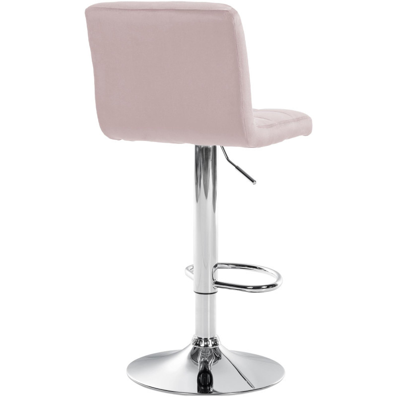 Tabouret de bar réglable en Velours...
