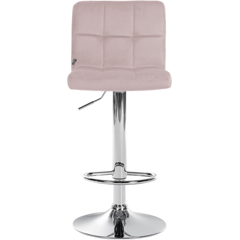 Tabouret de bar réglable en Velours...