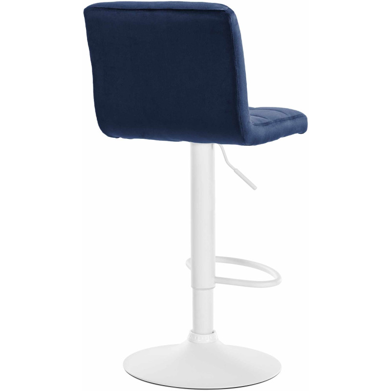 Tabouret de bar réglable en Velours...