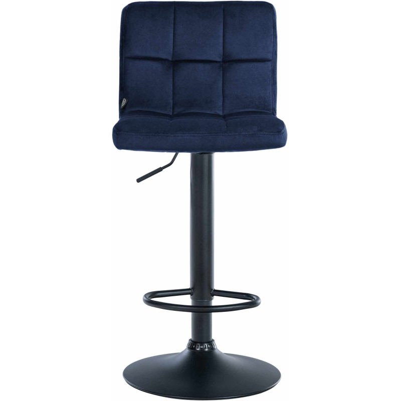 Tabouret de bar réglable en Velours...