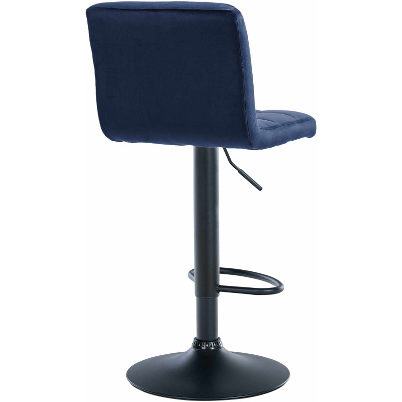 Tabouret de bar réglable en Velours...