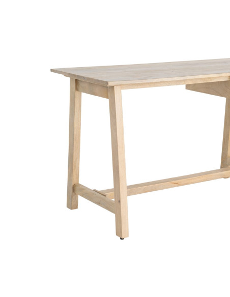 Bureau secrétaire en bois de manguier finition teck 120 x 60 x 77 cm Teka