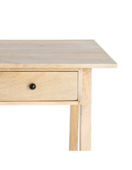 Bureau secrétaire en bois de manguier finition teck 120 x 60 x 77 cm Teka