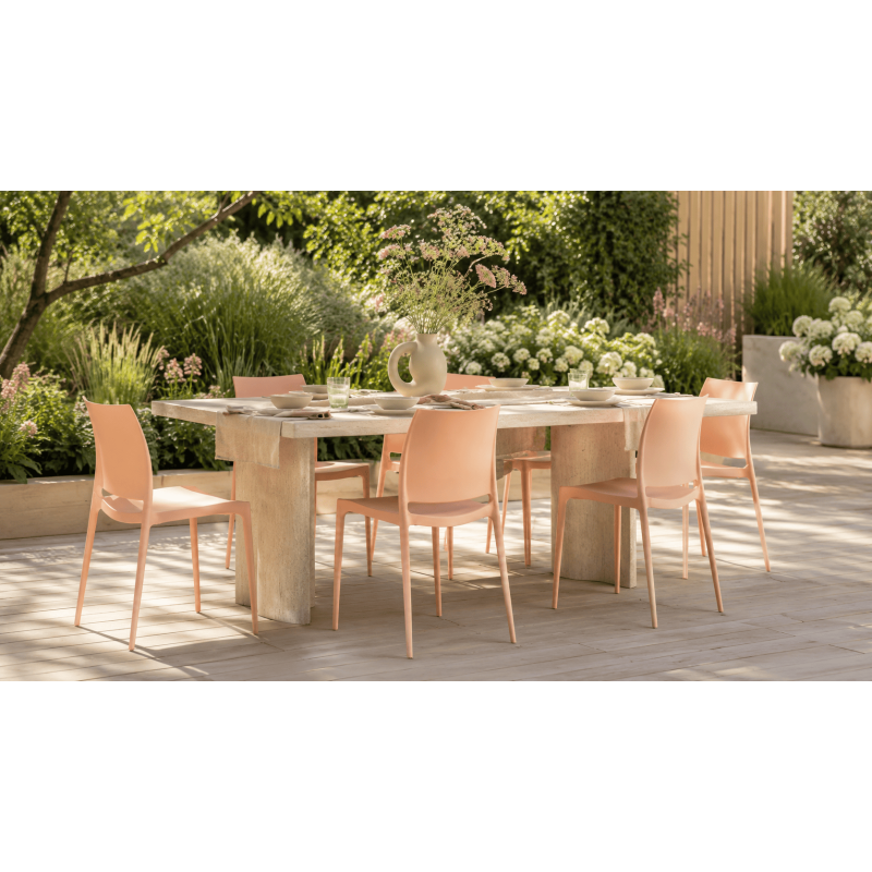Chaise de jardin empilable couleur...