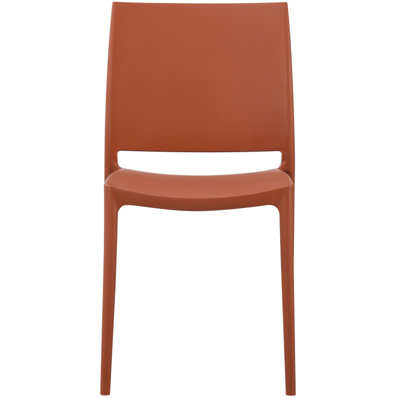 Chaise de jardin empilable terracotta...