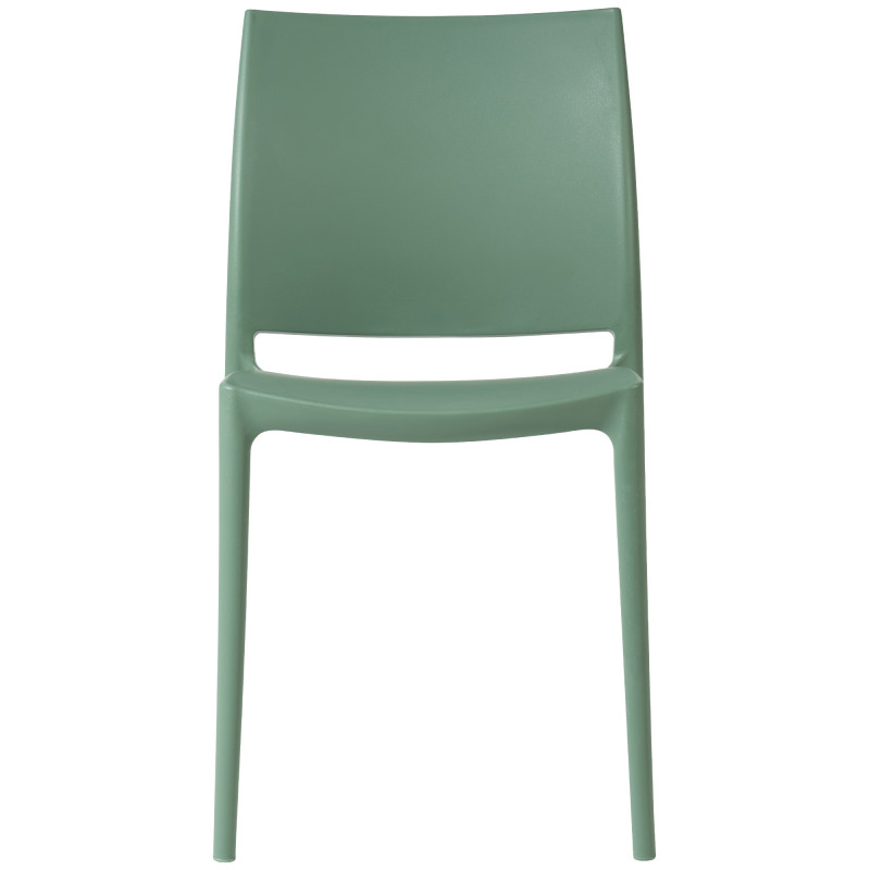 Chaise de jardin empilable vert olive...