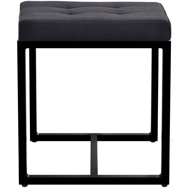 Tabouret d’appoint noir en polyester...
