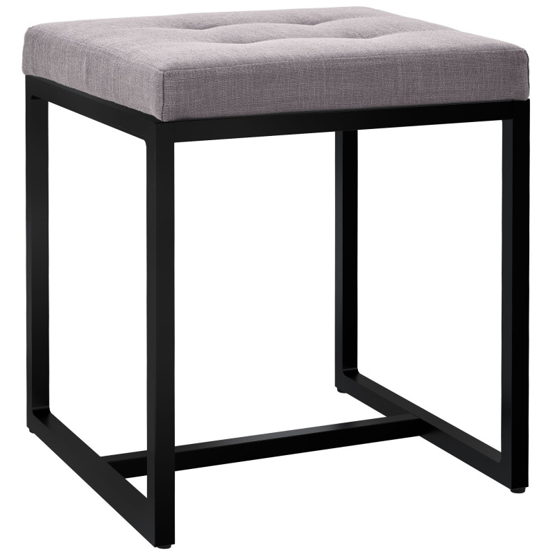 Tabouret d’appoint gris en polyester...