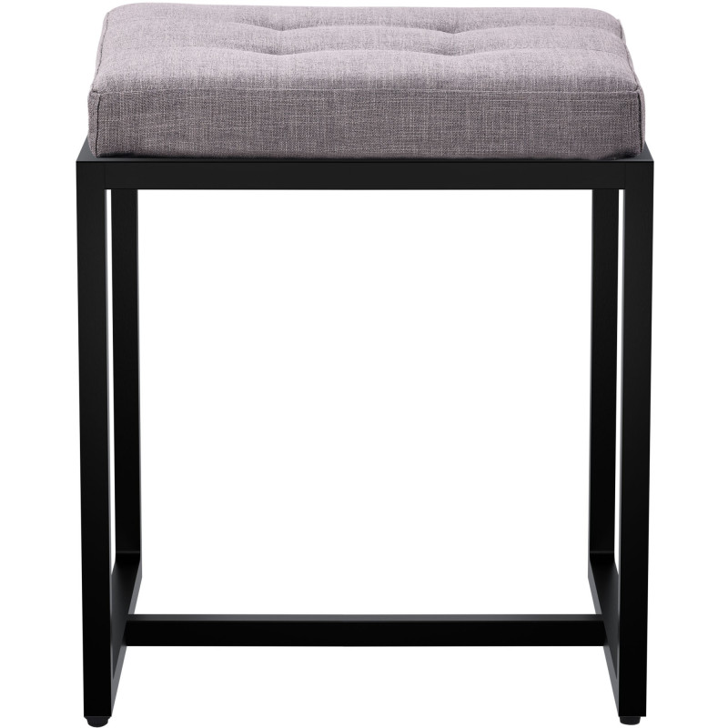 Tabouret d’appoint gris en polyester...
