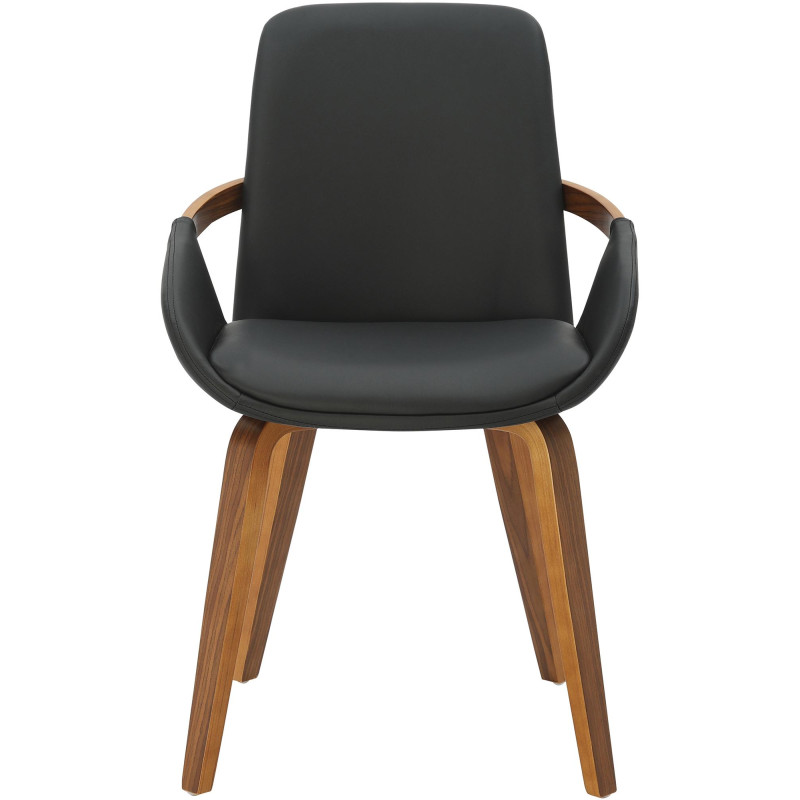 Chaise de salle à manger noire en...