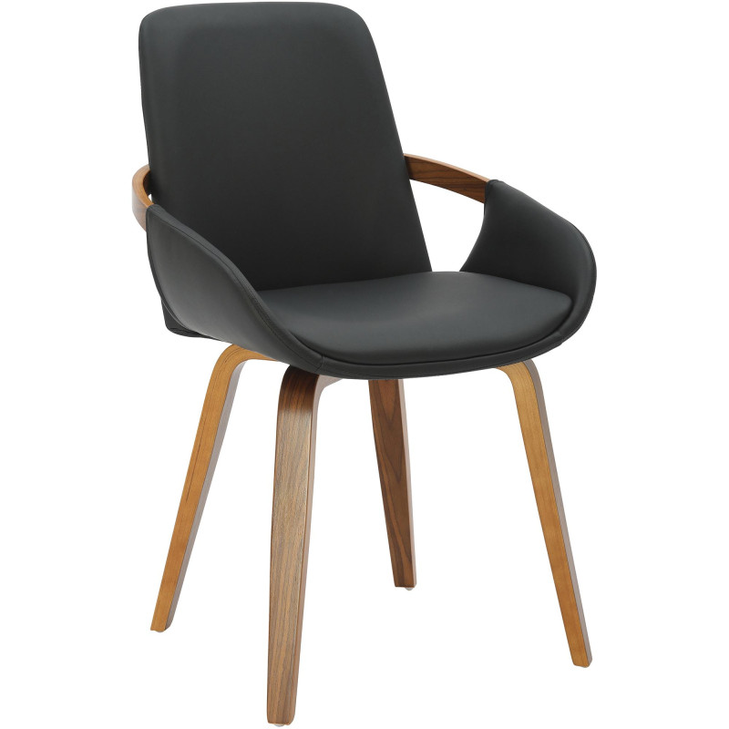 Chaise de salle à manger noire en...