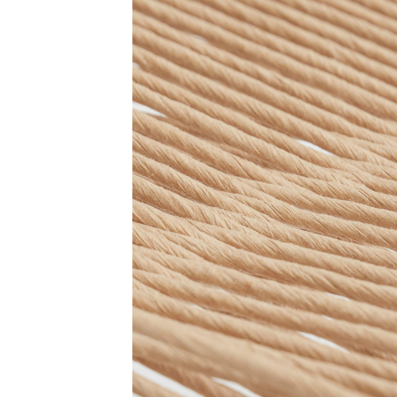 Banc naturel en chêne et corde de...