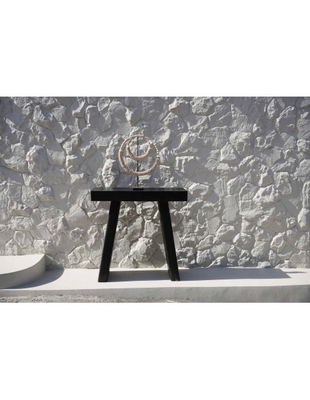 Décoration collier de coquillages sur pied naturel 55 cm The Double