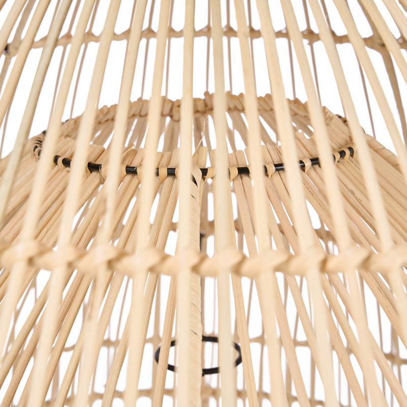 Abat-jour suspension en rotin naturel...