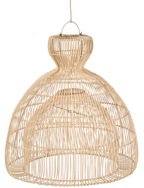 Abat-jour suspension en rotin naturel 82 cm The Matcha Whisk