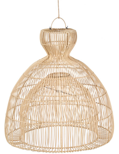 Abat-jour suspension en rotin naturel 82 cm The Matcha Whisk