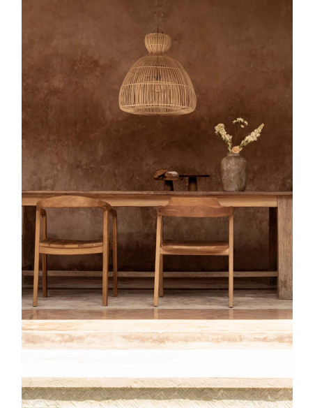 Abat-jour suspension en rotin naturel 57 cm The Matcha Whisk