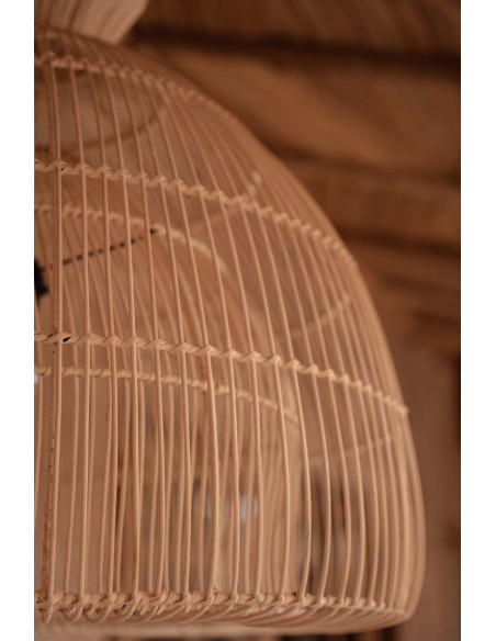 Abat-jour suspension en rotin naturel 57 cm The Matcha Whisk