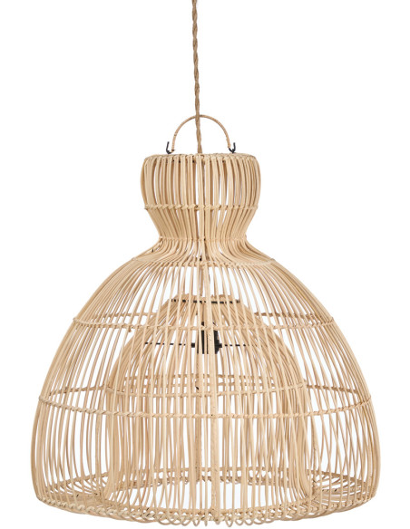 Abat-jour suspension en rotin naturel 50 cm The Matcha Whisk