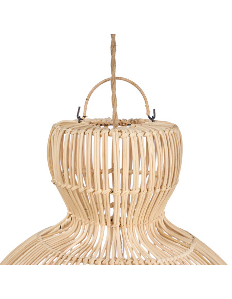 Abat-jour suspension en rotin naturel 50 cm The Matcha Whisk