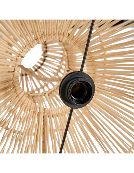 Abat-jour suspension en rotin naturel 50 cm The Matcha Whisk