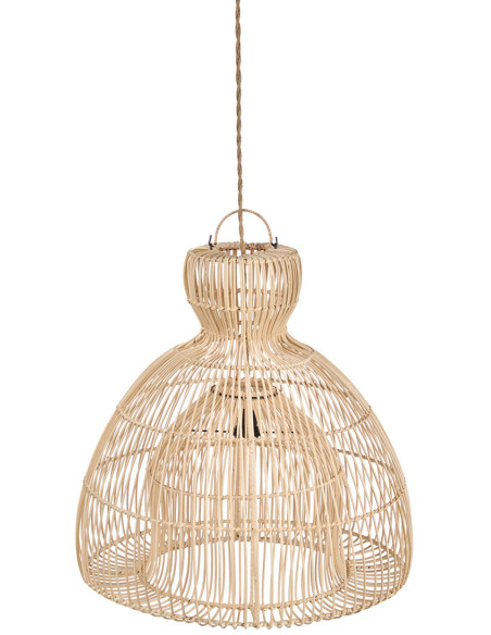 Abat-jour suspension en rotin naturel 50 cm The Matcha Whisk