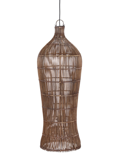 Abat-jour suspension en bambou noyer foncé 82 cm The Oasis Tower