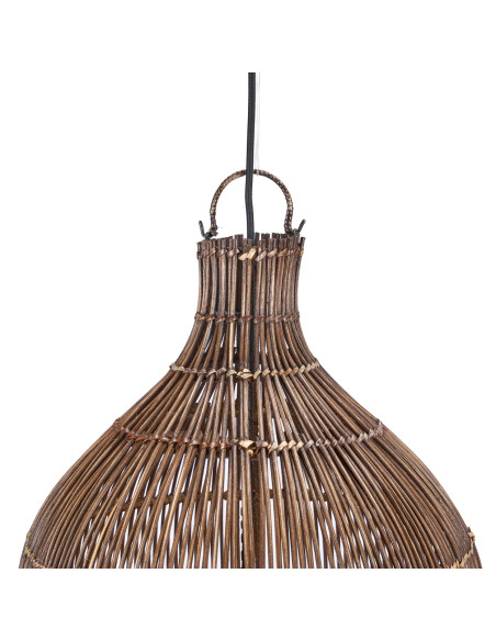 Abat-jour suspension en bambou noyer foncé 82 cm The Oasis Tower