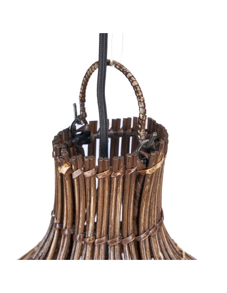 Abat-jour suspension en bambou noyer foncé 82 cm The Oasis Tower