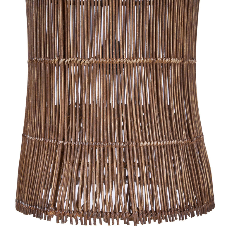 Abat-jour suspension en bambou noyer...
